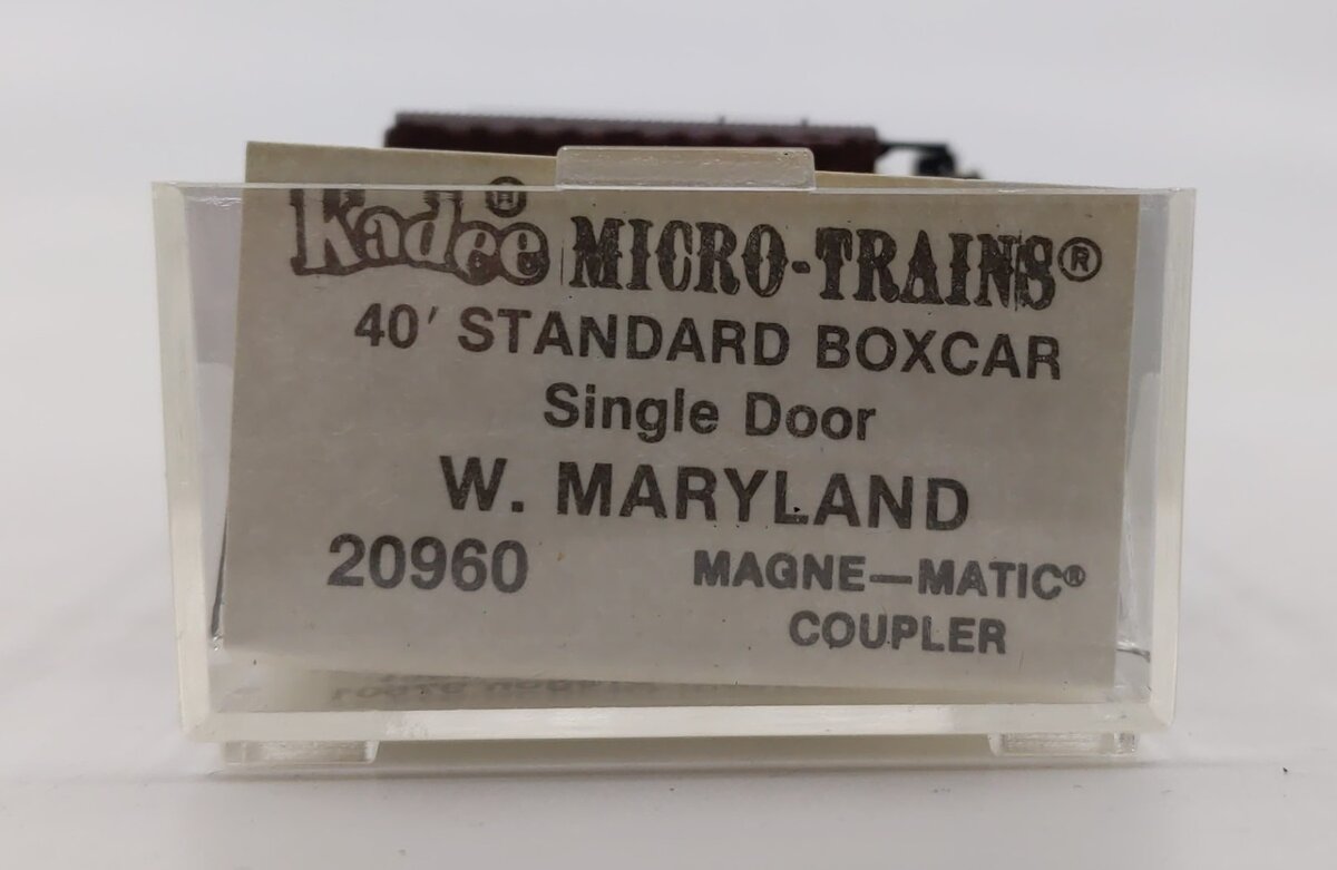 Micro-Trains 02000960 N Western Maryland 40' Standard Single Door Boxcar #27395 LN/Box