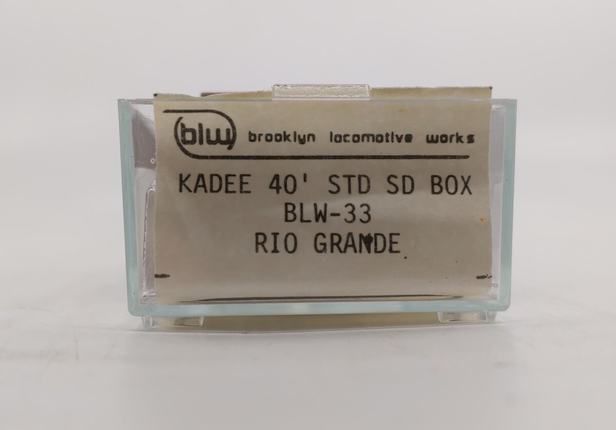 Brooklyn Locomotive Works BLW-33 HO D&RGW 40' Standard Boxcar #68259