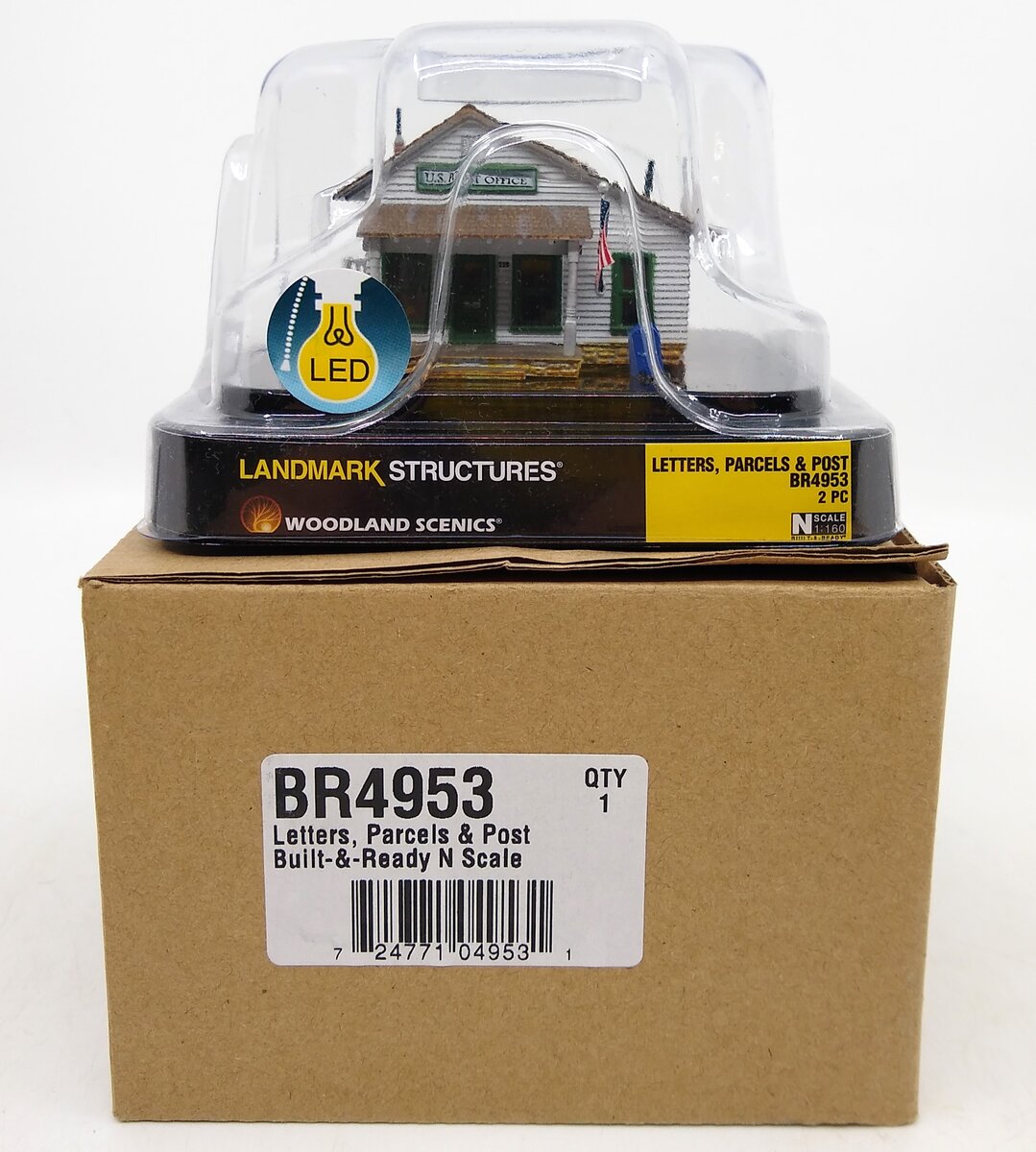 Woodland Scenics BR4953 N Built-&-Ready Letters, Parcels & Post w/LED