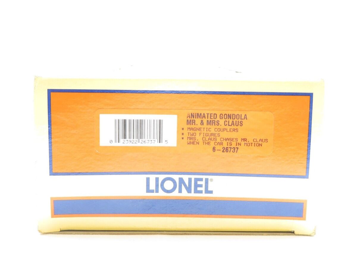 Lionel 6-26737 O Gauge Operating Chasing Santa Gondola LN/Box