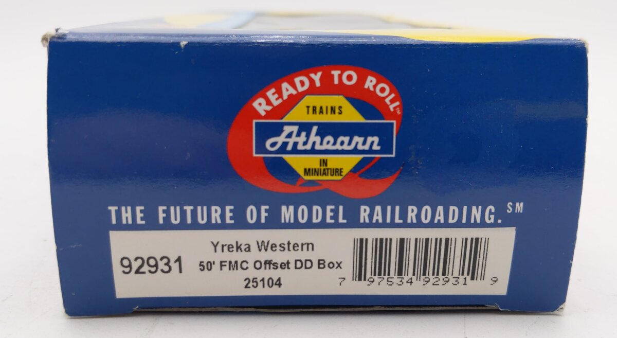 Athearn 92931 HO Scale Yreka Western 50' FMC Offset Double Door Boxcar #25104