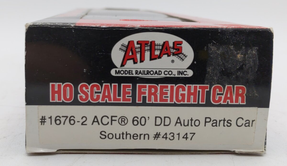 Atlas 1676-2 S HO Scale Southern ACF 60' DD Auto Parts Boxcar #43147 LN/Box