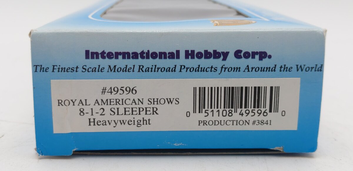 IHC 49596 HO Royal American Shows 8-1-2 Heavyweight Sleeper NIB