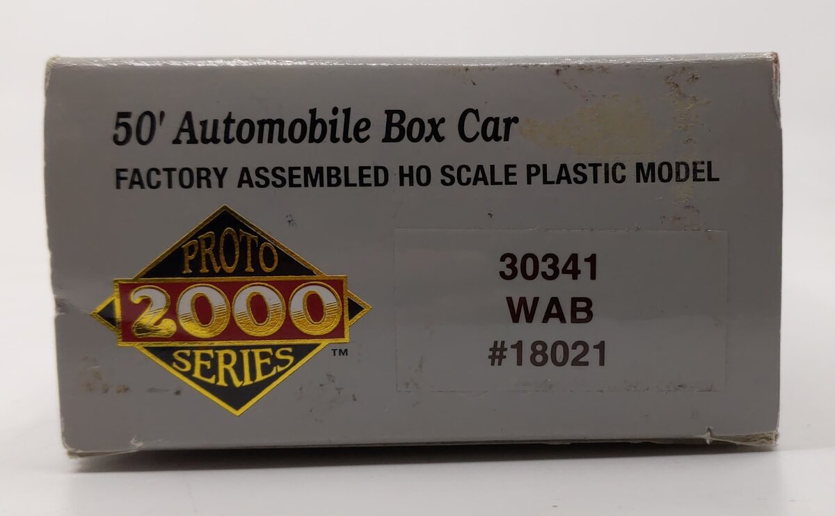 Proto 2000 30341 HO Scale Wabash 50' Automobile Boxcar #18021 LN/Box