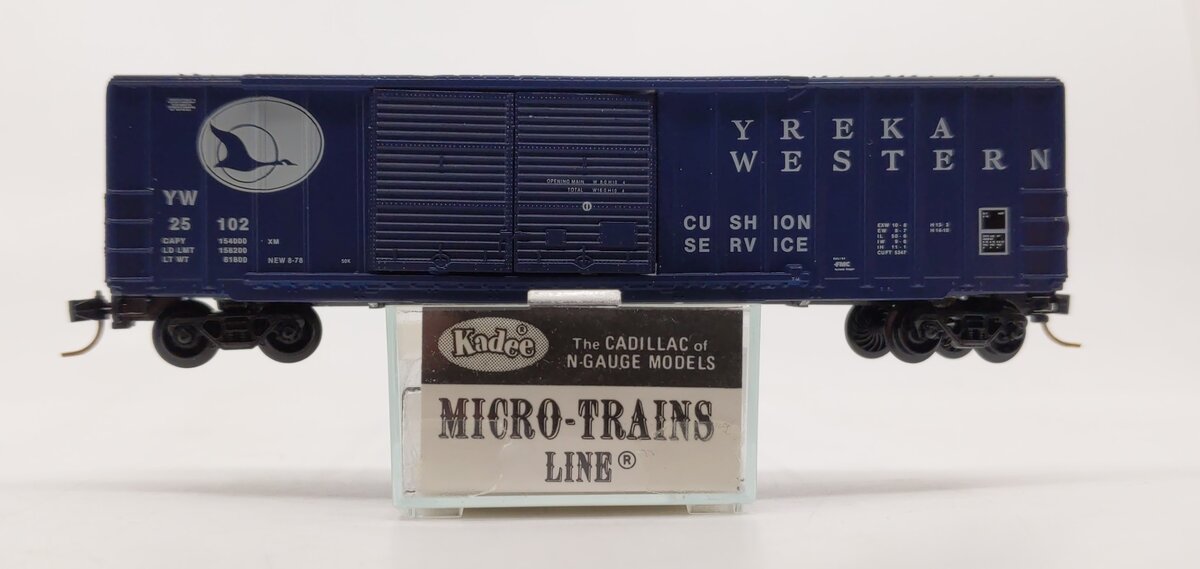 Micro-Trains 03000020 N Yreka Western 50' Double Door Rib Side Boxcar #25105