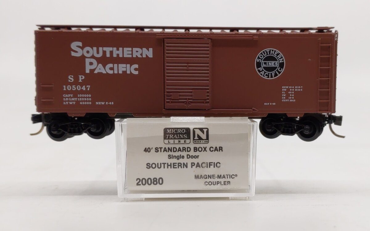 Micro-Trains 02000080 N Southern Pacific 40' Single Door Boxcar #105047