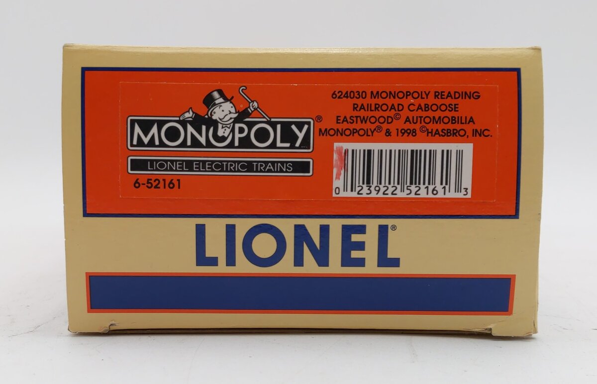 Lionel 6-52161 O Gauge Monopoly Reading Railroad Caboose EX/Box