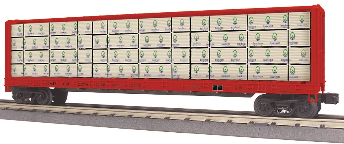 MTH 30-76550 Denver Rio Grande Center I-Beam Flat Car