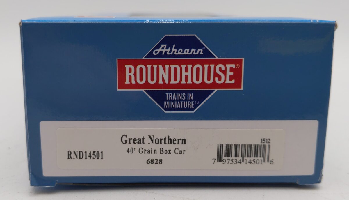 Roundhouse 14501 HO Great Northern 40' Grain Box Car #6828