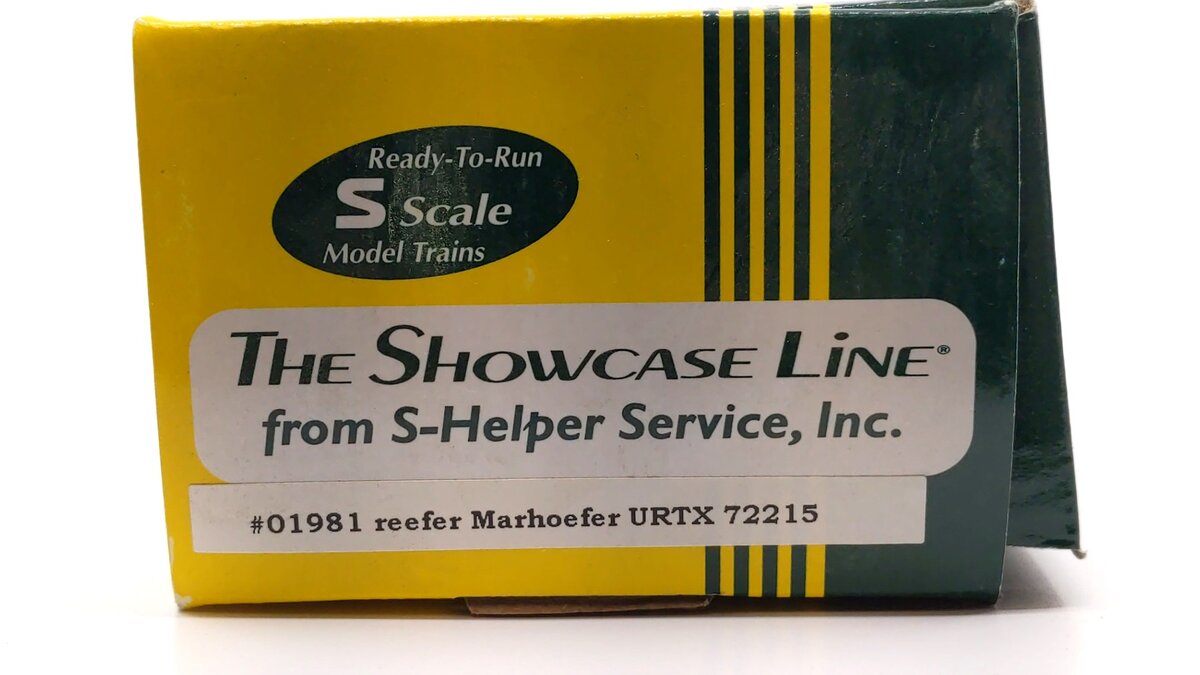 S-Helper 01981 S Scale Marhoefer URTX Reefer #72215 LN/Box