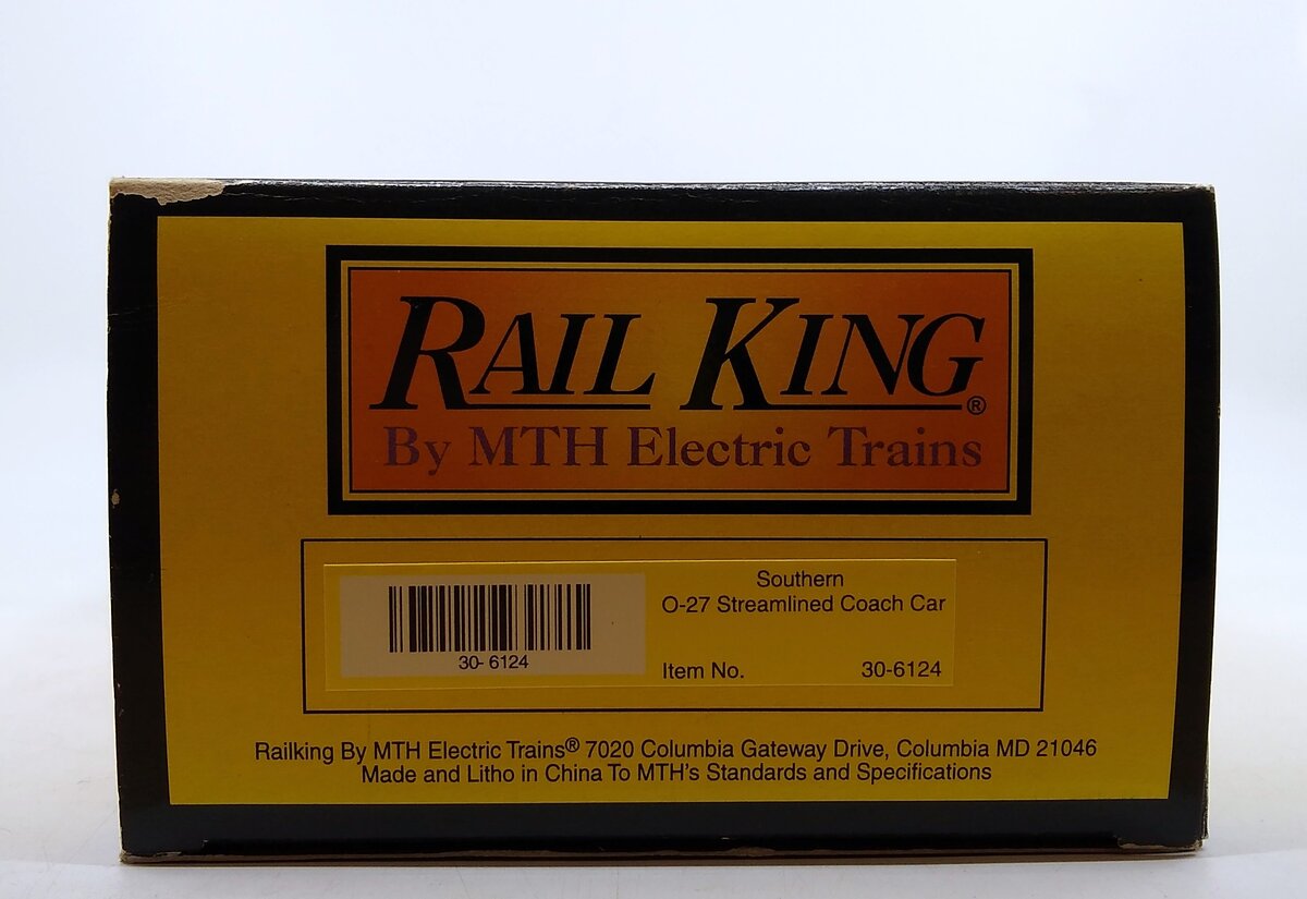 MTH 30-6124 O Gauge Southern Streamlined Coach Car LN/Box