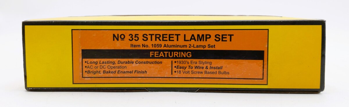 MTH 30-1059 O Scale #35 Aluminum Street Lamp Set (Set of 2) NIB