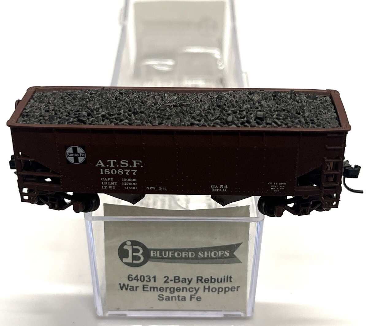 Bluford Shops 64031 2-Bay War Hopp ATSF #180877