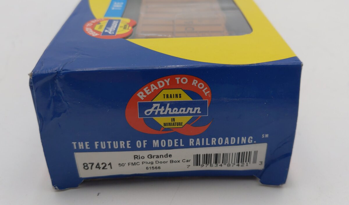 Athearn 87421 HO Scale D&RGW RTR 50' FMC Plug Door Box Car #61566