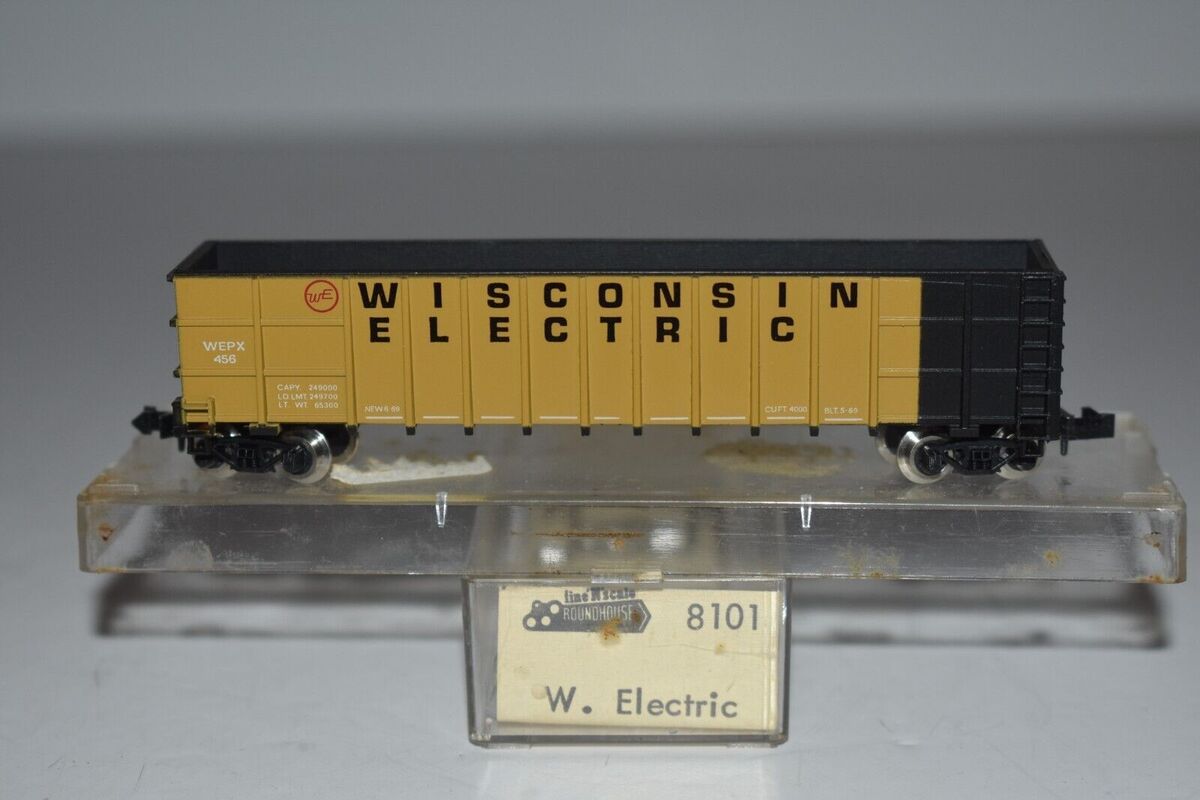 Roundhouse 8101 N Scale Wisconsin Electric High Side Gondola #456