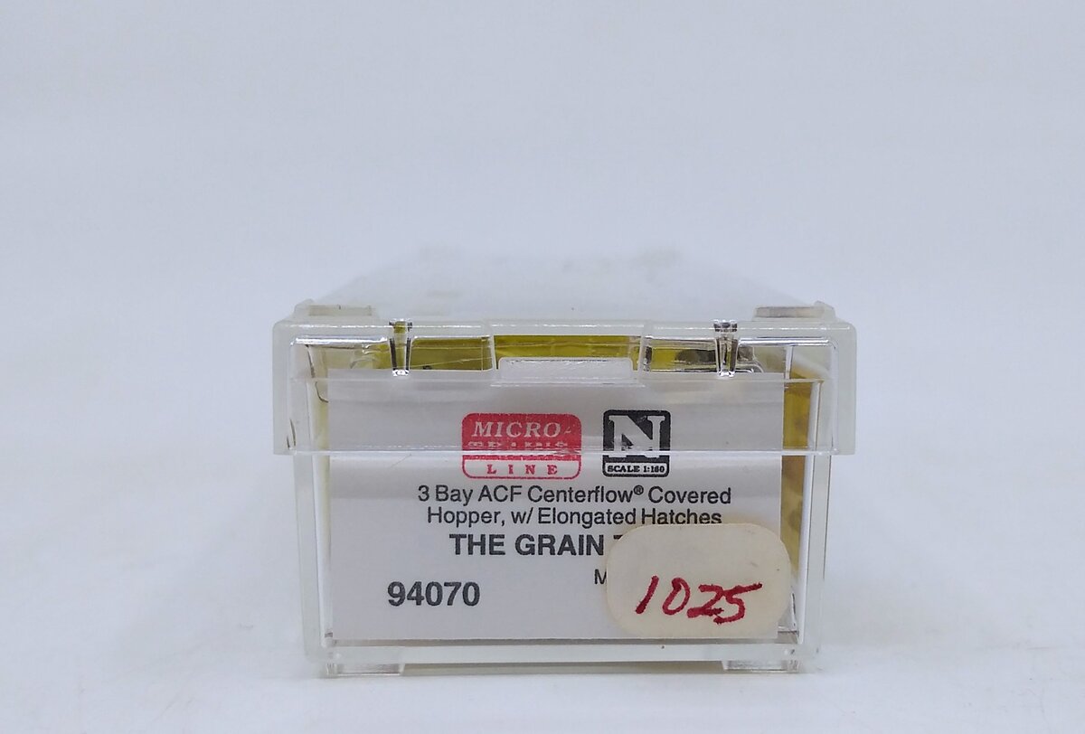 Micro-Trains 09400070 N Grain Train 3-Bay ACF Covered Hopper #1025 LN/Box
