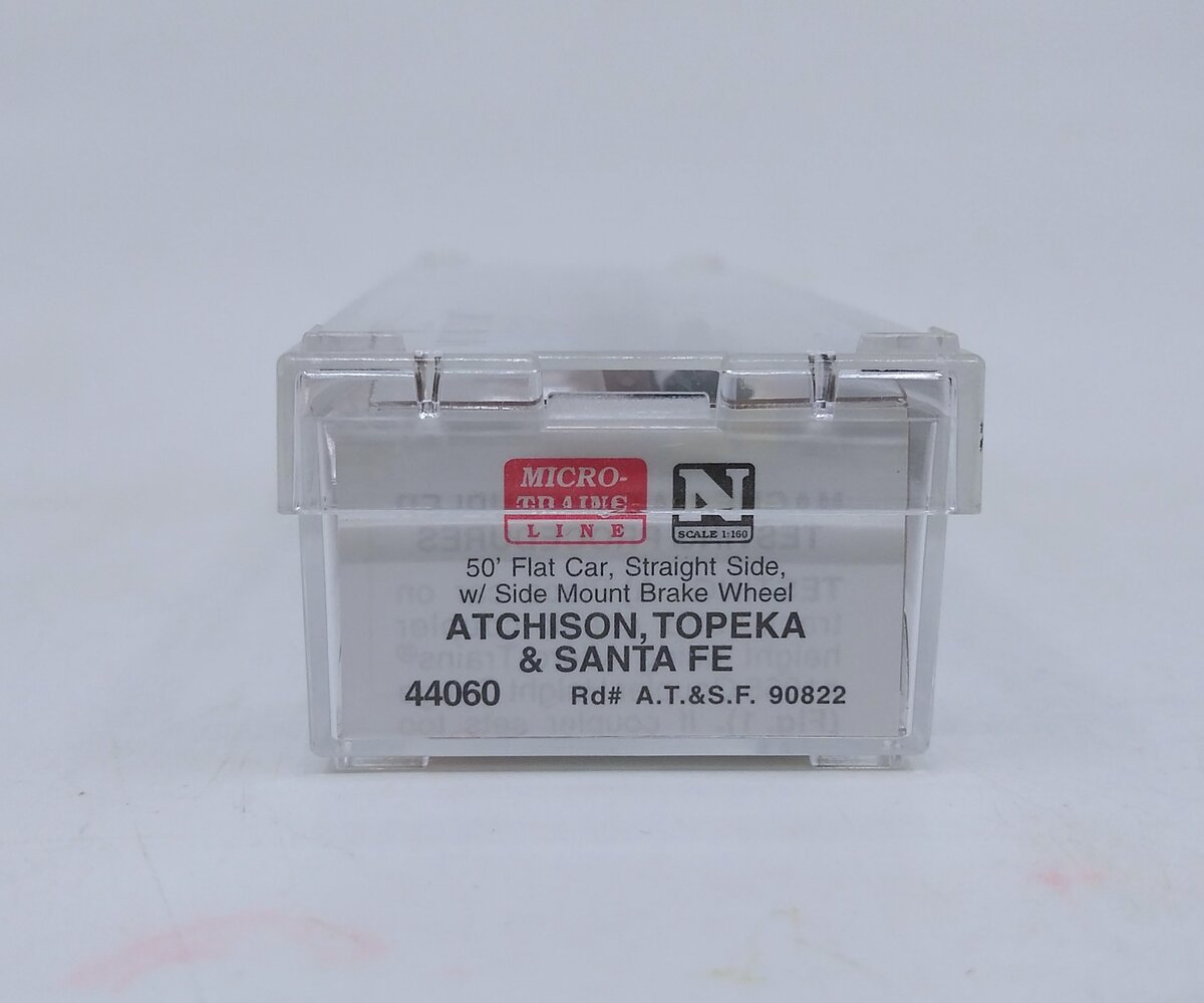 Micro-Trains 04400060 N ATSF 50' Straight Side Flatcar #90822 LN/Box
