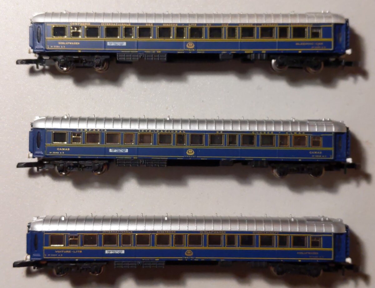 Marklin 8777 Z Orient Express Passenger Car Set (Set of 3) LN/Box