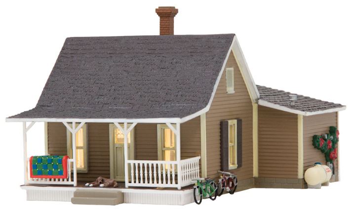 Woodland Scenics BR4926 N Built-&-Ready Granny's House Building W/LED Lighting