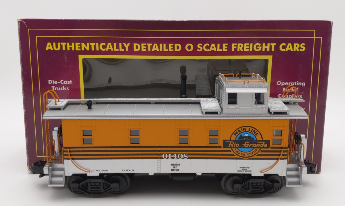 MTH 20-91048 O Scale Denver Rio Grande Caboose #01408 LN/Box – Trainz