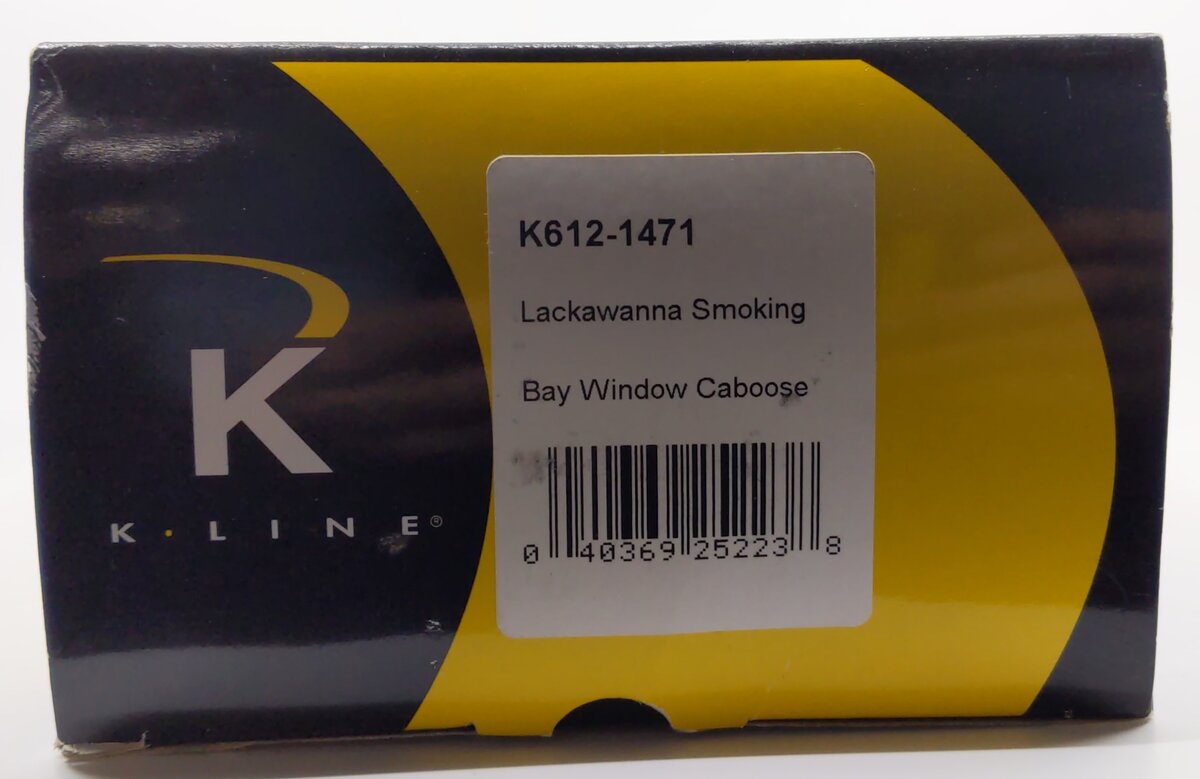 K-Line K612-1471 O Lackawanna Bay Window Caboose #909 LN/Box