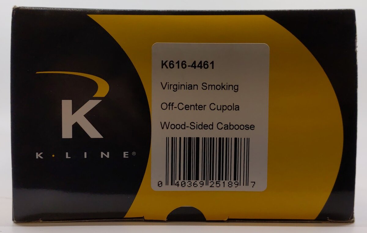 K-Line K616-4461 O Gauge Virginian Smoking Caboose #90120 LN/Box