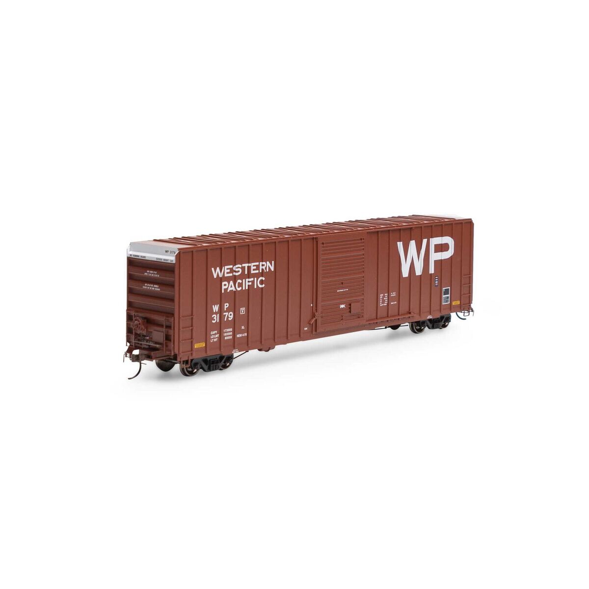 Athearn 16126 HO Western Pacific RTR FMC 60' Hi-Cube Ex-Post Boxcar #3179