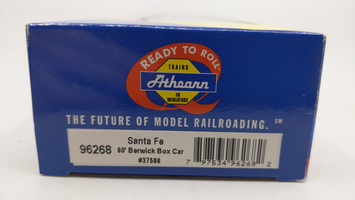 Athearn 96268 HO Scale Santa Fe 60' Berwick Hi-Cube Boxcar #37586