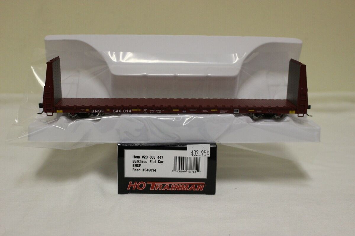 Atlas 20006447 HO BNSF Bulkhead Flat Car #546014