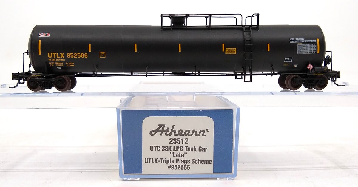 Athearn 23512 N UTLX 33,900 Gallon LPG Tank/Late #952566
