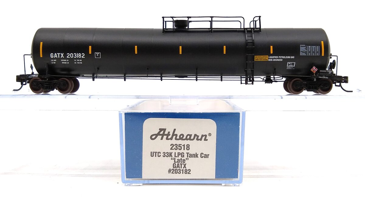 Athearn 23518 N GATX 33,900 Gallon LPG Tank/Late #203182