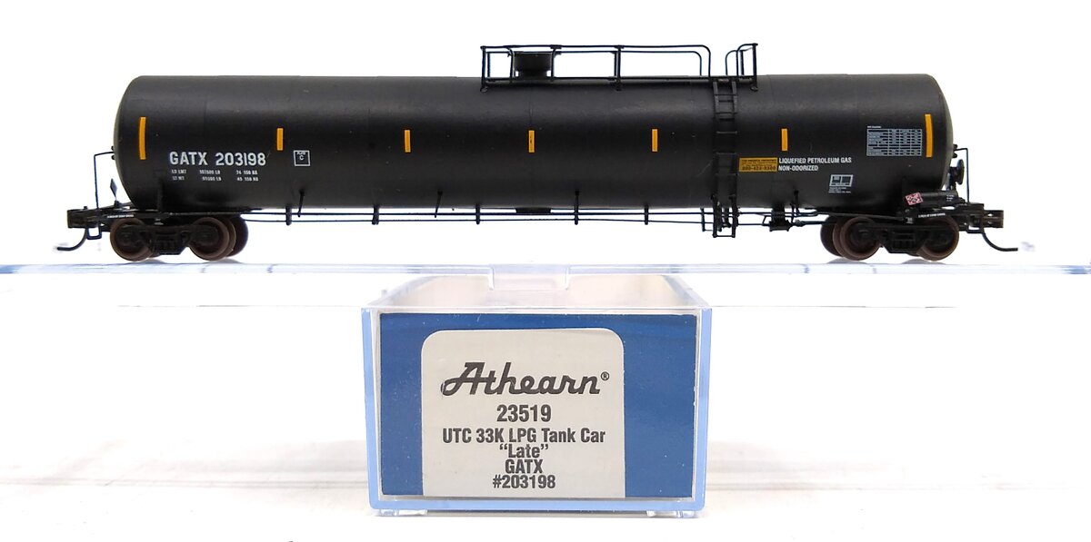 Athearn 23519 N GATX 33,900 Gallon LPG Tank/Late #203198