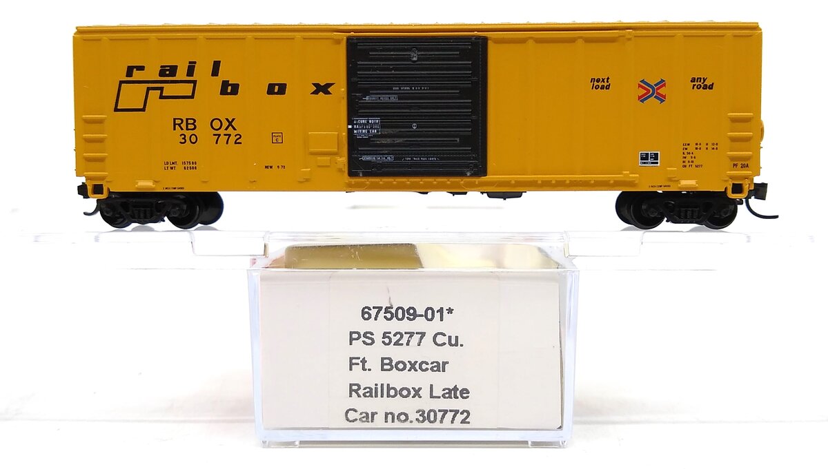 InterMountain 67509-01 N Scale Railbox PS 5277 Cu Ft Box Car #30772 LN/Box
