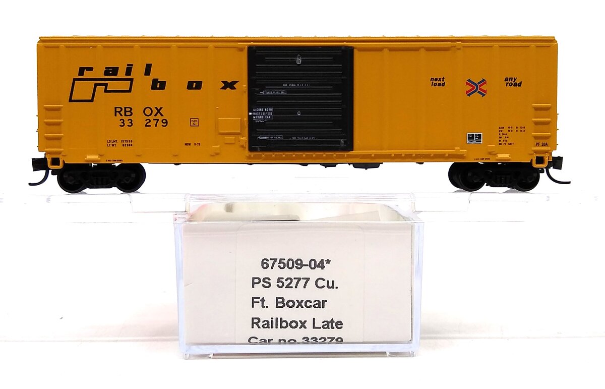 InterMountain 67509-04 N Scale RBOX PS 5277 Cu Ft Box Car #33279 LN/Box