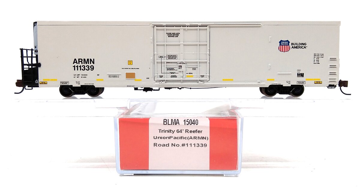 BLMA Models 15040 N Scale Union Pacific Trinity 64' Reefer #111339
