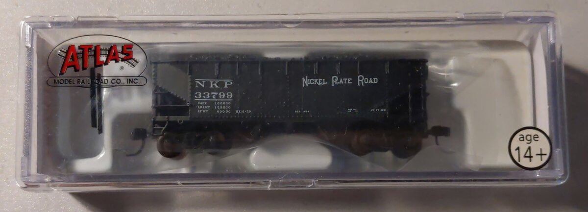 Atlas 40848 N Scale Nickel Plate Road 2-Bay Offset Side Hopper #33799