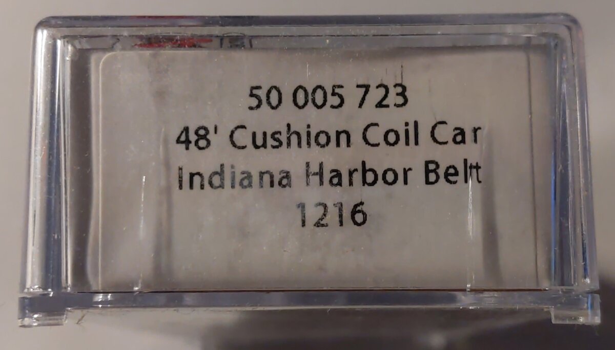 Atlas 50005723 N Indiana Harbor Belt 48' Cushion Coil Car #1216