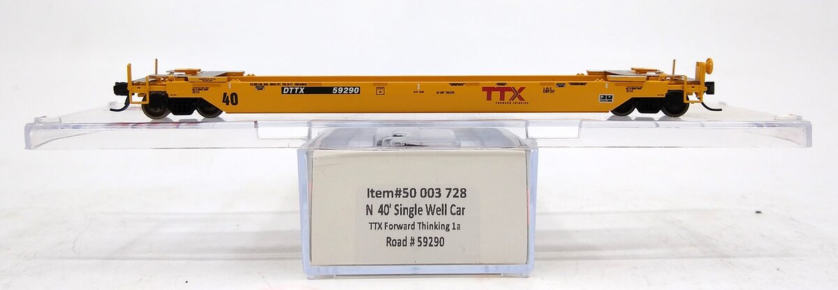 Atlas 50003728 N TTX Early Logo 40' Rebuilt Well Car #59290