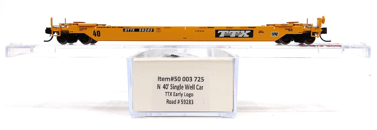Atlas 50003725 N Scale TTX 40' Single Well Car #59283