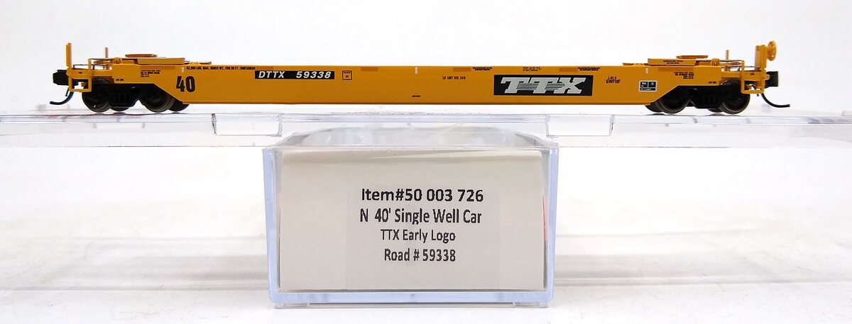 Atlas 50003726 N TTX 40' Rebuilt Early Logo Well Car #59338