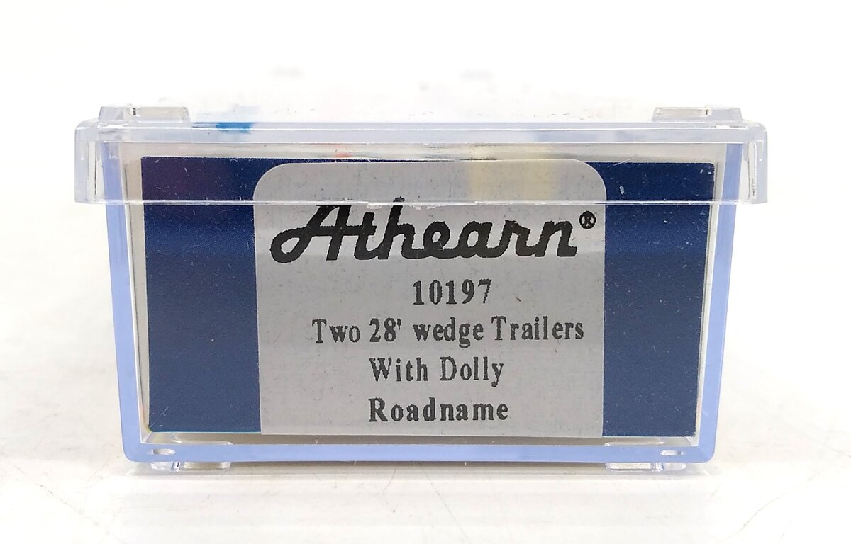 Athearn 10197 N Two 28' Wedge Trailers with Dolly