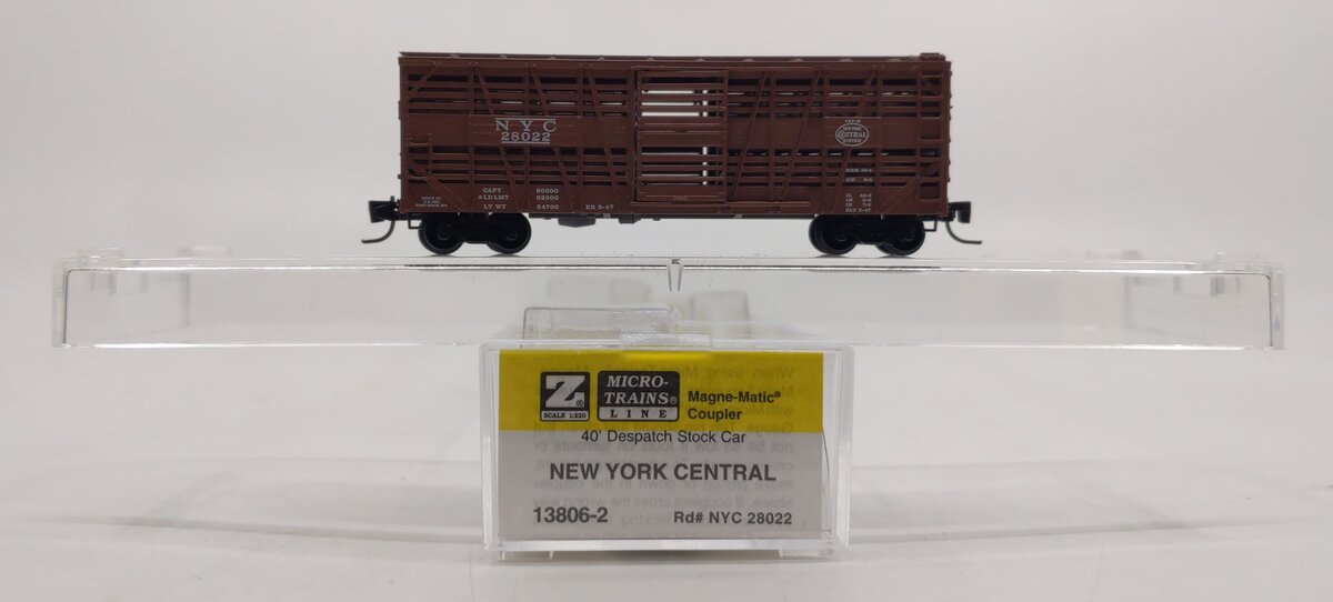 Micro-Trains 13806-2 Z Scale New York Central Stock Car #28022 LN/Box