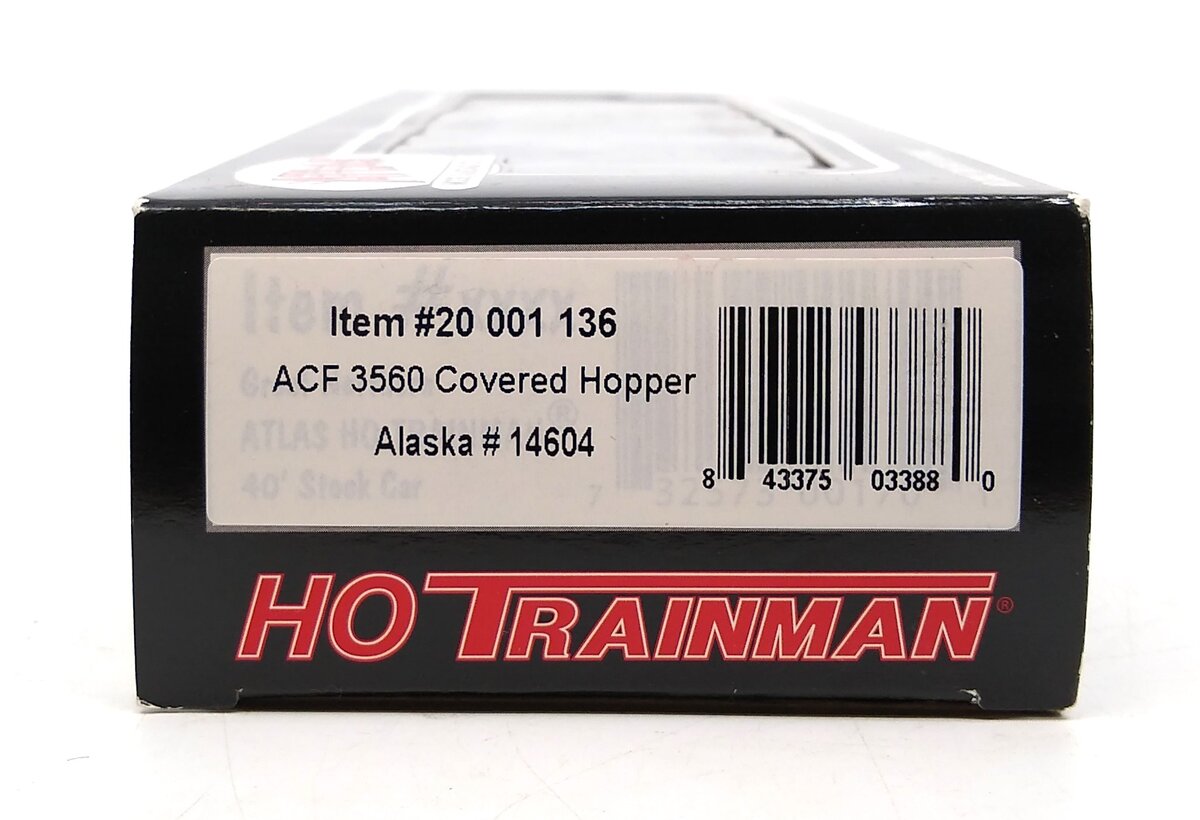 Atlas 20001136 HO Scale Alaska RR ACF3560 Covered Hopper #14604 LN/Box