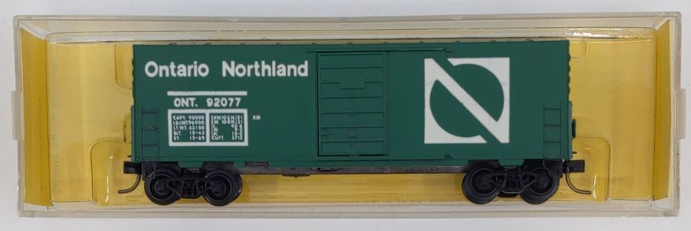 Micro-Trains 02400100 N Ontario Northland 40' Standard Single Door Boxcar #92077