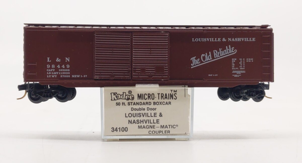 Micro-Trains 03400100 N Louisville & Nashville 50' Double Door Boxcar #98449