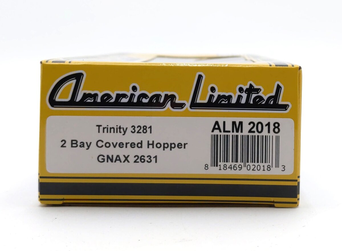 American Limited Models 2018 HO GNAX Trinity 3281 2-Bay Covered Hopper #2631