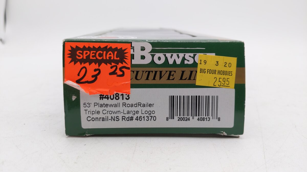 Bowser 40813 HO 53' Roadrailer, CR/NS/Triple Crown #461370
