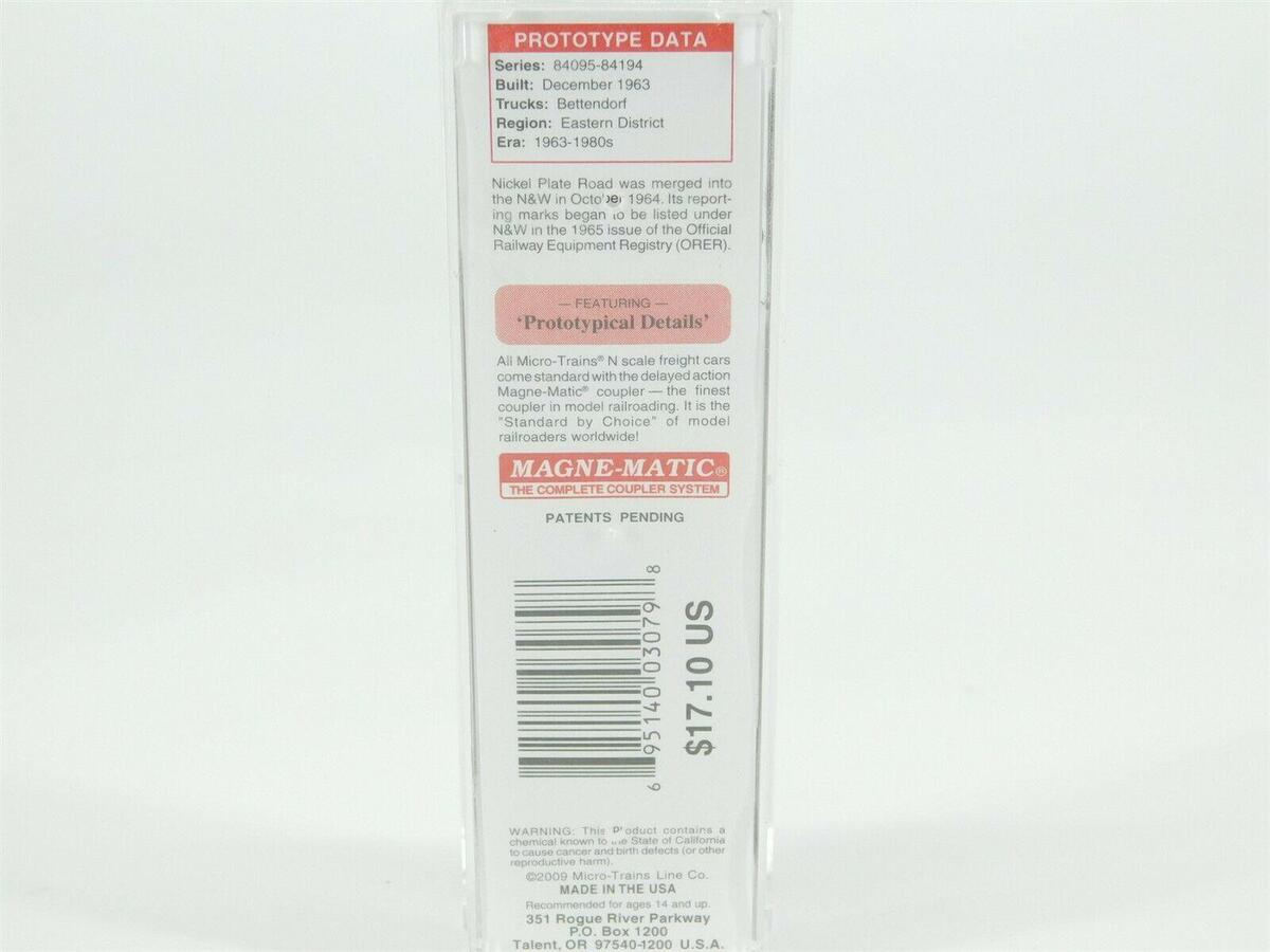 Micro-Trains 03200410 N Nickel Plate Road 50' Standard Plug Door Boxcar #84147 LN/Box