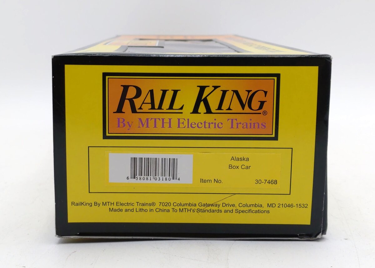 MTH 30-7468 O Gauge Alaska Railroad Boxcar #10629 NIB