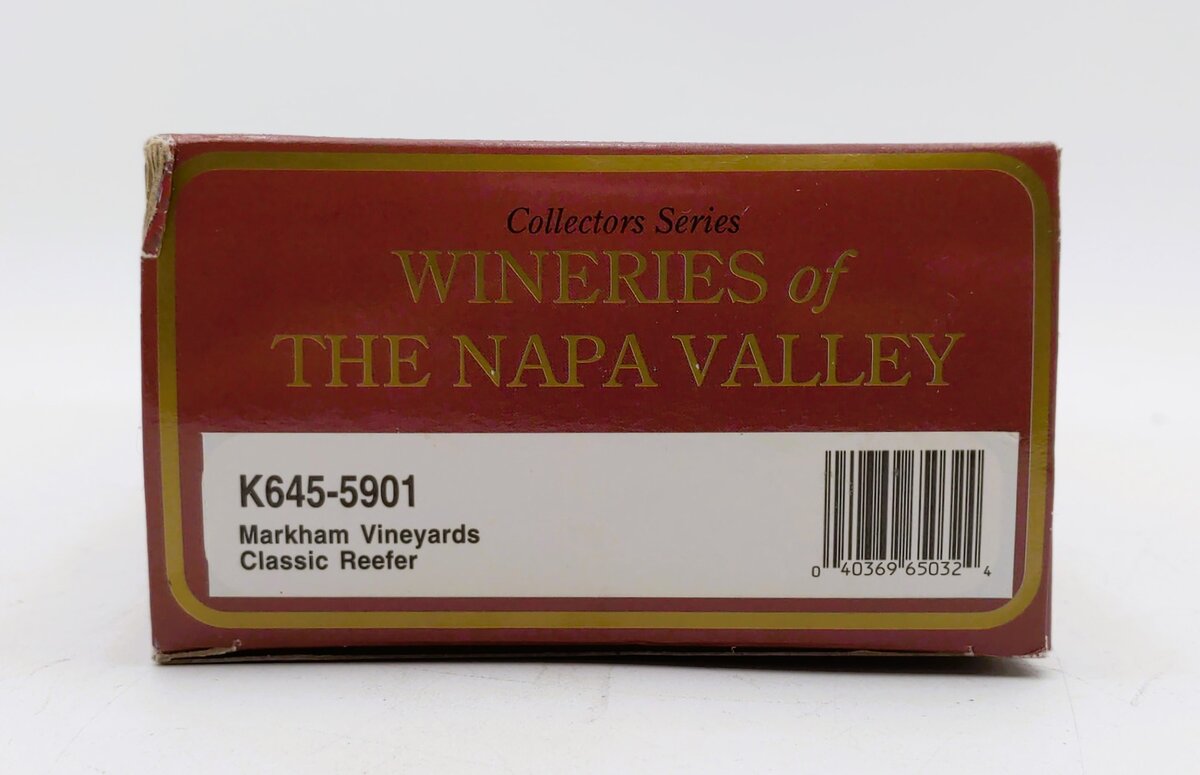 K-Line K645-5901 O Gauge Markham Vineyards Classic Reefer LN/Box
